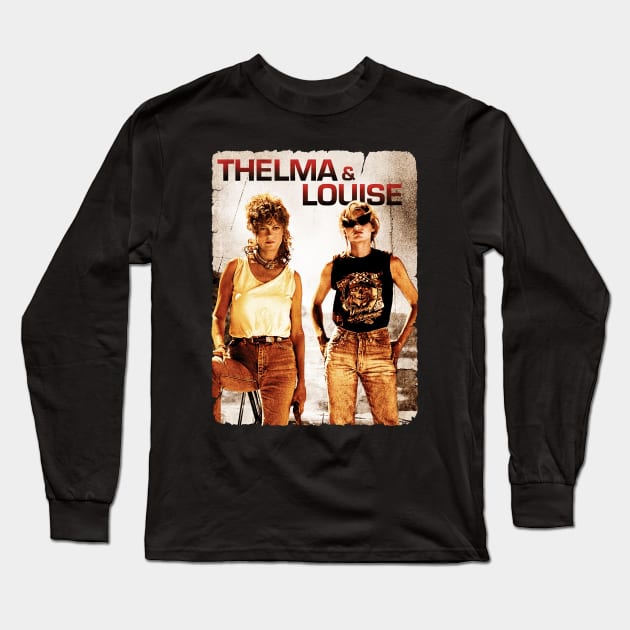 Thelma & Louise Retrocolor Long Sleeve T-Shirt by makalahpening